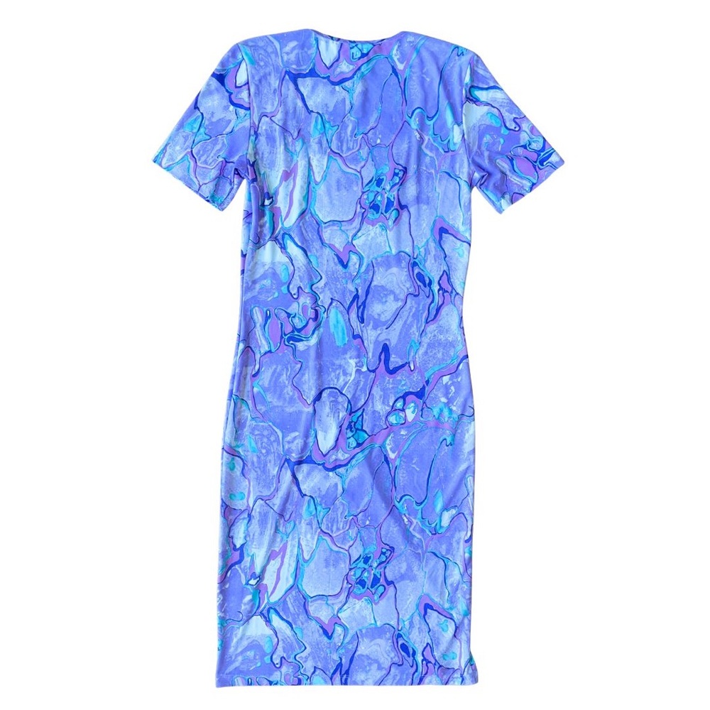 Dolce Dolce light purple Print Short Sleeve Dress